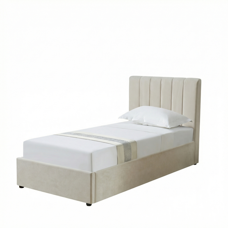Bari Luxurious Fabric Ottoman Bed Frame
