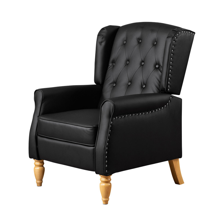 Palawan Leather Push Back Recliner Chair