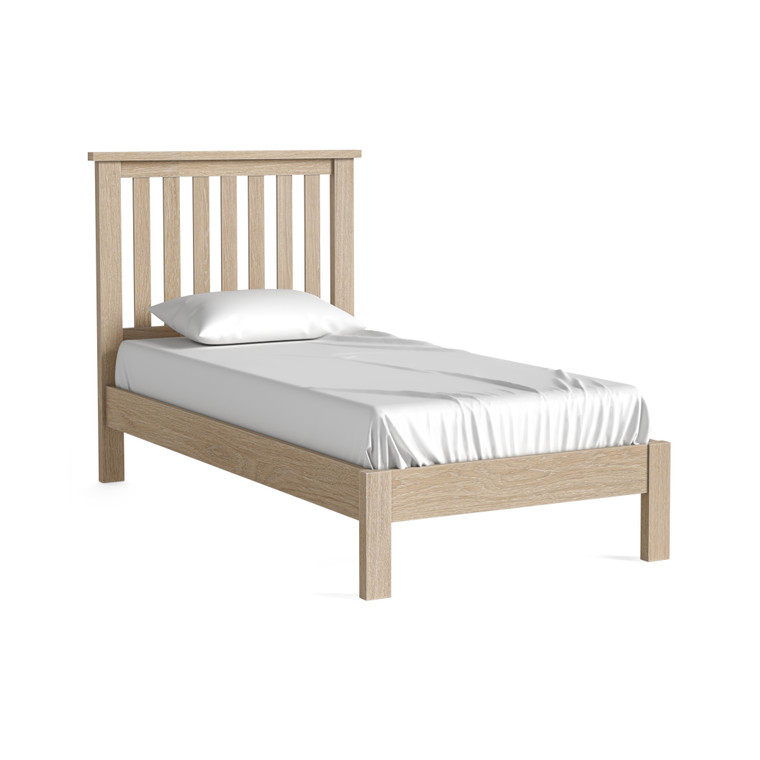 Grove 3' Slatted Low Foot End Oak - Image 1