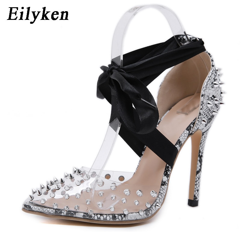 silver designer pumps