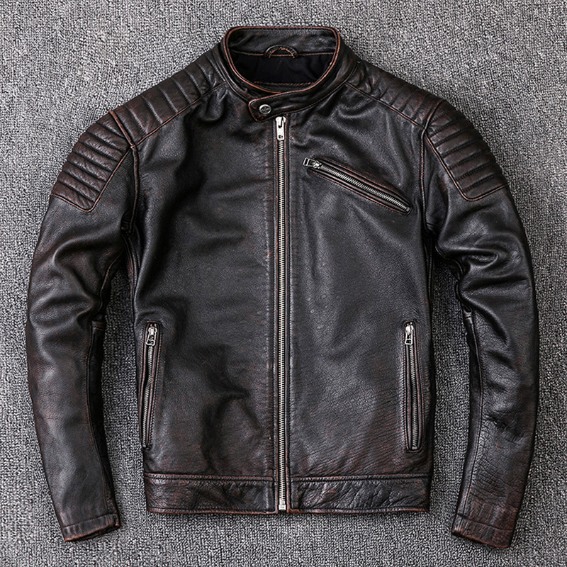 Men Real Leather Jackets/Coats