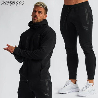 QueenLine Streetwear casual men's suits fashion men's hoodies plus men's trousers jogger fitness men's sportswear casual men's clothing