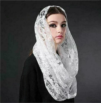 QueenLine White Black Muslim Bridal Veils Lace Bride Hijab 60cm Elegant Scarf Dubai Saudi Arabic Women Wedding Veils Accessories|Bridal Veils