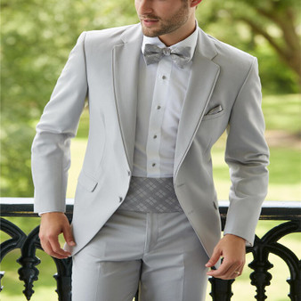 QueenLine Grey Suit Men Blazer Beach Wedding Men Suit With White Pants Smart Terno Slim Fit Tuxedo Coat Prom Jacket Costume Homme 2PCS