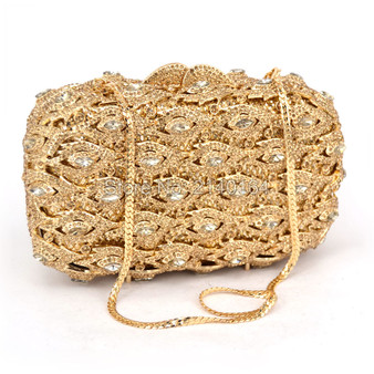 QueenLine Luxury Gold Evil eye clutch silver evening pochette Crystal Clutch bag