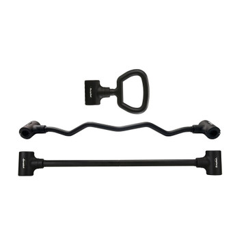 QueenLine Adjustable Curl Bar - Convert Dumbbells into a Curling Barbell Set - Arm for Weight Lifting