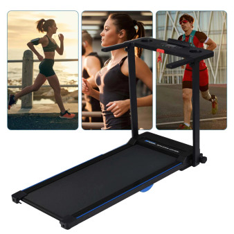 QueenLine Folding Treadmill, 2.5HP Compact Walking with LCD Display, 265LB Capacity for Home Office