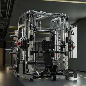 QueenLine machine squat rack smith gantry home comprehensive training device squat bench press fitness equipment