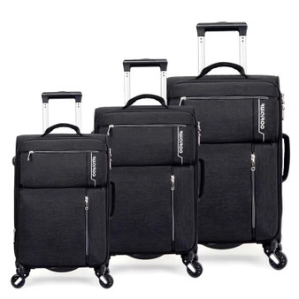 QueenLine 20"24"28" Inch Business Carry On Oxford Suitcase Soft Koffer Travel Luggage Set