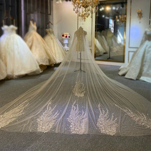 QueenLine Luxury full beading veil|Bridal Veils|  