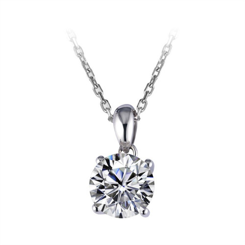 QueenLine Lab Diamond Necklace 18K 14K Solid Gold Customize Jewelry
