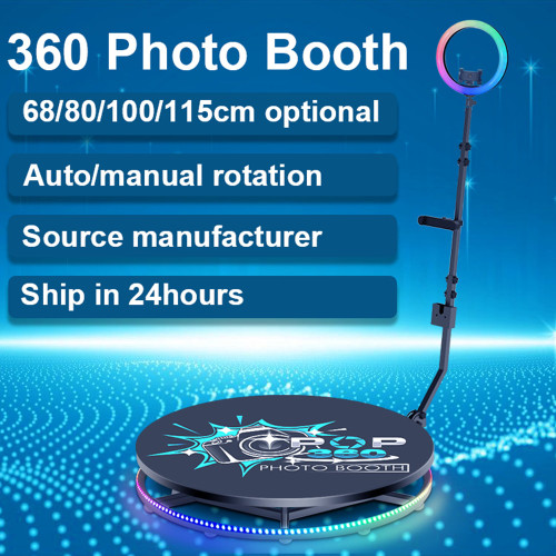 QueenLine 360 Photo Booth Automatic Rotating Selfie For Wedding Party Favor Mini 360 Photo Booth Video Machine 100 115cm