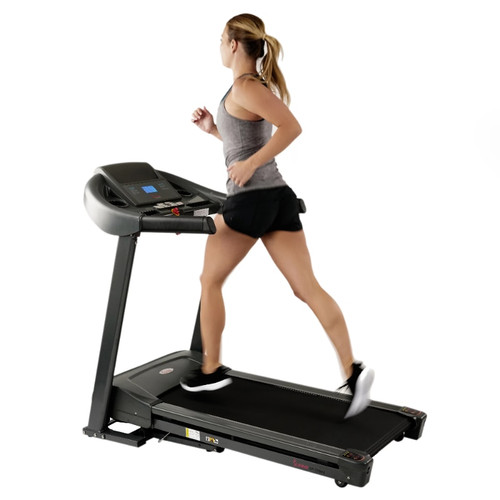 QueenLine Health & Fitness Heavy Duty Treadmill for Walking and Running, 350 lb Capacity & Device Holder, Home Exercise