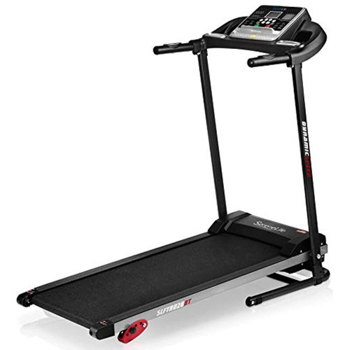 QueenLine Folding Treadmill - with LCD - Cardio Exercise Machine - Preset and Adjustable Programs - Bluetooth Connectivity