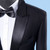 QueenLine Men's Wedding Suits For Men Shawl Collar 2 Pieces Slim Fit Luxury Show Singer Suits Mens Black Tuxedo Jacket+Pants