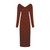 QueenLine Autumn Winter Knitted Bodycon Maxi Dress Sexy V Neck Long Sleeve Women Elegant Slim Women Fashion Thin Long Dresses