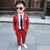 QueenLine Kids Party Wear 2PCS Spring Boys Formal Suit for Wedding Party 2019 Toddler Boy Blazer Suit Student School Costumes
