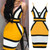 QueenLine  Strip Camis Dress Women Sexy Geometric Figure Yellow Strap Bodycon Casual Deep V Neck Boho Resort High Waist Club Party Dress