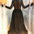 QueenLine Dubai Full Lace Long Sleeves Evening Dress Mermaid V-neck Crystal Handmade Blue Arabic Formal Party Gown