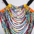 QueenLine 2020 Ankara Beautiful Multi Strand Necklace African Bold Colorful Long Exotic Jewelry Anfrica Handmade Necklaces WYB181