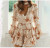 QueenLine  White Floral Choker Dress Women V Neckline Long Flared Sleeve Mini Party Dress Autumn Sexy Ruffle Clothes Ladies