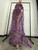 QueenLine Luxury Crystal Floral Mesh See Through Evening Trailing Dress with Cloak Women Halter Perspective Party Mermaid Dress Stage Wear