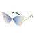 QueenLine Unique Rimless Overiszed Butterfly Cat Eye Sunglasses For Women New Fashion Brand Gradient Sun Glasses Big Frame Female Shades