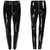 QueenLine  Women High Waist Stretch Pu Leather Pants Open Crotch Leggings Push Up Sexy Wet Look PVC Faux Trousers ZIPPER Back Streetwear