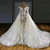 QueenLine Luxury See Through Pearls Mermaid Lace Wedding Dresses with Removable Train Long Sleeve Bridal Gowns robes de mariée