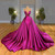QueenLine  Long Fuchsia Mermaid Evening Dresses Overskirts Court Train Evening Gowns Formal Women Dresses