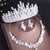 QueenLine Luxury Crystal Pearl Bridal Jewelry Sets Rhinestone Choker Tiara Nigerian African Beads Necklaces Earrings Wedding Jewelry Set|Bridal Jewelry Sets
