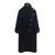QueenLine Women's Woolen Jacket Winter Long Black Loose High-end Double-sided Cashmere 50% Wool Material Thick Long Sleeve Coat I6