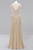 QueenLine Robe Demoiselle D'honneur Sexy Slit Champagne Gold Bridesmaid Dresses Long Spandex V Neck Formal Prom Party Gown BM0141