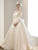 QueenLine Satin French Style Main Light Wedding Dress Bride Small Court Style Long Sleeve Advanced Texture Winter Tail