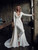 QueenLine Boho Wedding Jumpsuits Lace Long Jacket With Train Appliqued Sweetheart Bridal Pants Suit Custom Made Beach Robe De Mariee