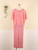QueenLine Pink Dresses for Women Elegant Cape Sleeve High Waist Beads Long Dress Classy Birthday Evening Cocktail Party Plus Size 4XL 5XL