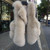 QueenLine *New Arrival Natural Fur Waistcoat Plus Size Contrast Color Fashion Irregular Full Pelt Fox Fur Vest Woman
