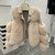 QueenLine* Winter New Style Aviator Fashion Fox Fur Jacket Woman Genuine Leather Natural Fur Coat with belt