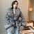 QueenLine * Autumn and Winter Women's Fur Coat Women's Houndstooth Collar Short Silver Fox Fur Court Fashion Women's Clothing