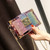 QueenLine Luxury small Clutch Chain Shoulder Gradient Color Sequin Box Shape Messenger Bag