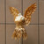QueenLine Adults Sexy Gold Dress Feather Angel wings Bar Show Costume Children' Cute Fairy Wings+Dress Nice Photography Props