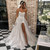 QueenLine Elegant A-Line Side Slit Sleeveless Wedding Dresses Tulle Appliques Floor Length Strapless Zipper Ball Bridal Gowns 