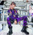 QueenLine Jazz Costume Girls Purple Sequin Hip Hop Set Street Dance Performance Clothing Stage Dancing Wear Flared Sleeve kids Clothes