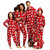 QueenLine Family Christmas Pajamas Set Jumpsuit Rompers Adults Kids Matching Clothes Overalls Family Look Xmas Gift Pyjamas Sleepwear