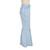 QueenLine  Blue Button Front Fishtail Hem Denim Maxi Skirt Women Autumn Pocket High Waist Party Casual Slim Fitted Mermaid Skirts