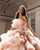 QueenLine Gorgeous Pleated Tiered Tulle Evening Dresses Beading Crystal Ruffled A-Line Prom Gowns Wedding Party Dress with Belt