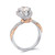 QueenLine Lab Grown Diamond With IGI Certificate 1.01ct 100% Real Solid Two Tone Gold Engagement Ladies Rings