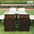 QueenLine 9 Pieces Patio Dining Sets Outdoor Rattan Chairs with Glass Table Patio Furniture Conversation Set