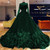 QueenLine Luxurious Prom Dresses Long Sleeves High Neck Beading With Feather Evening Formal Party Ball Gown Robe De mariée