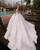 QueenLine Shiny A Line Bridal Gowns Sheer Neck Jewel Wedding Dress Custom Made Crystals Beading Vestido de novia